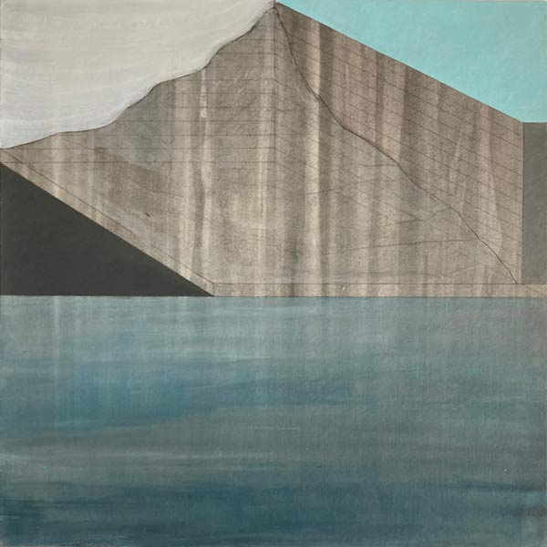 Anatomie van een berg, acrylverf en potlood op papier, 40 x 40 cm, 2016