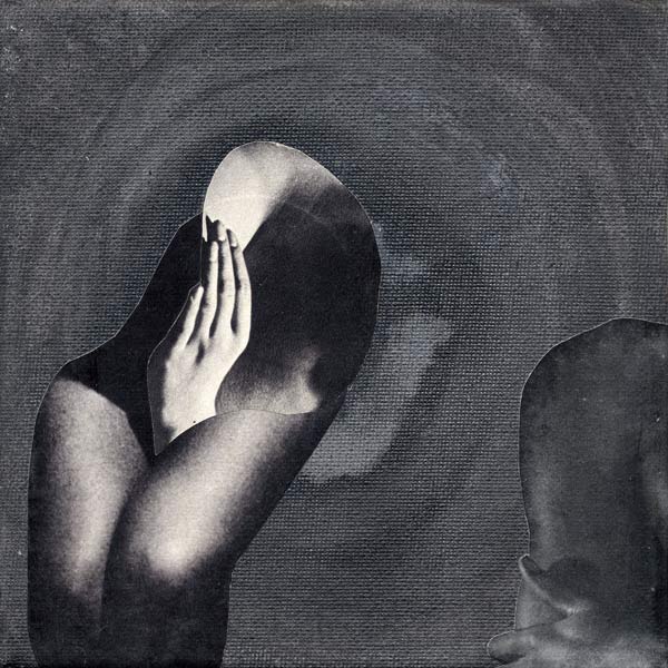 Interactie, acrylverf en papier op doek, 15 x 15 cm, 2015