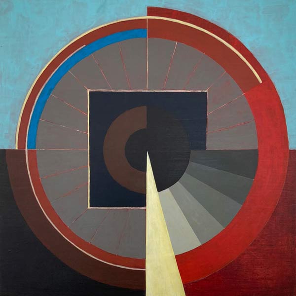 Continuum, acrylverf op paneel, 30 x 30 cm, 2024