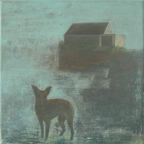 Verwachting, acrylverf op doek, 30 x 30 cm, 2005