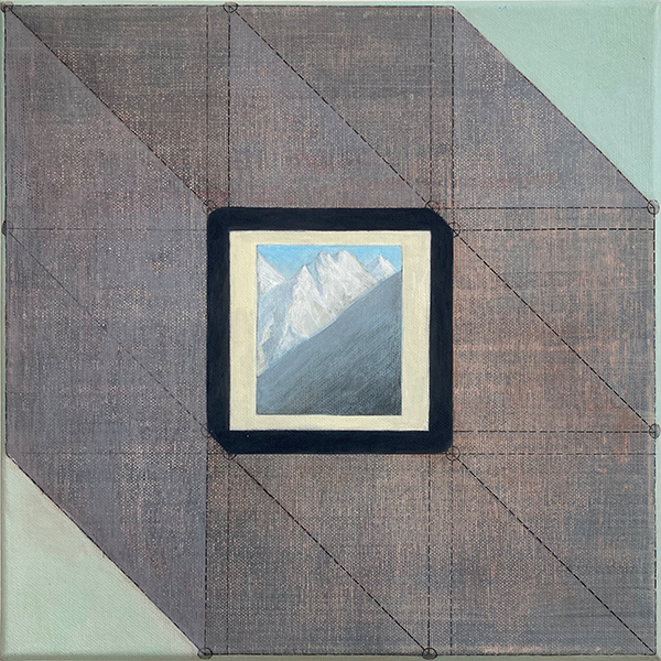 Diapositief, acrylverf op doek, 30 x 30 cm, 2017
