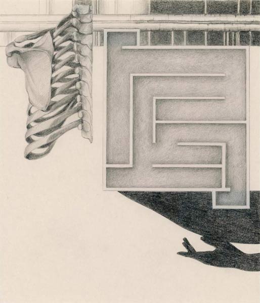 Interval, potlood op papier, 30 x 30 cm, 2011