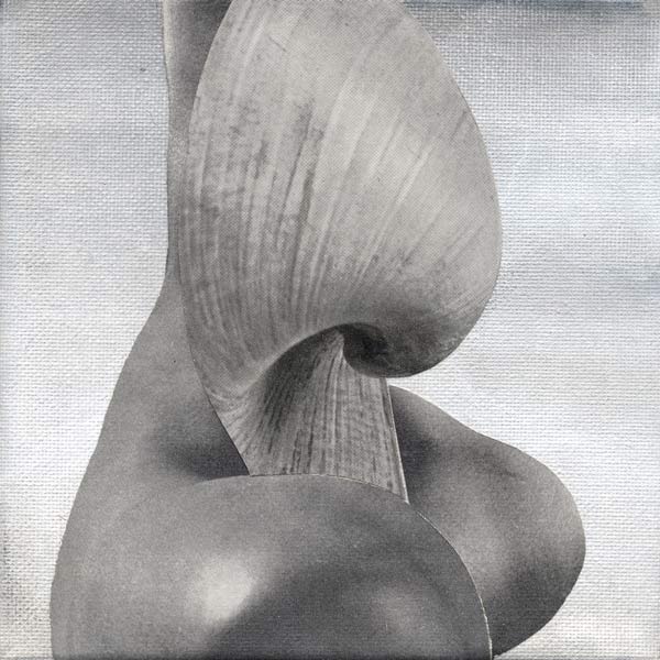 Collage, acrylverf en papier op doek, 15 x 15 cm, 2015