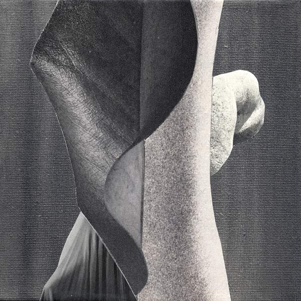 Collage, acrylverf en papier op doek, 15 x 15 cm, 2015