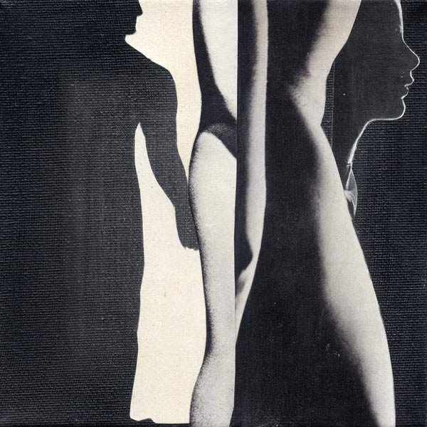 Interactie, acrylverf en papier op doek, 15 x 15 cm, 2015